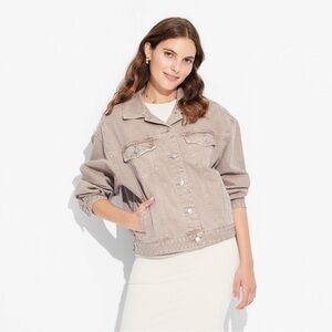 Women's Foundational Denim Oversized Trucker Jacket